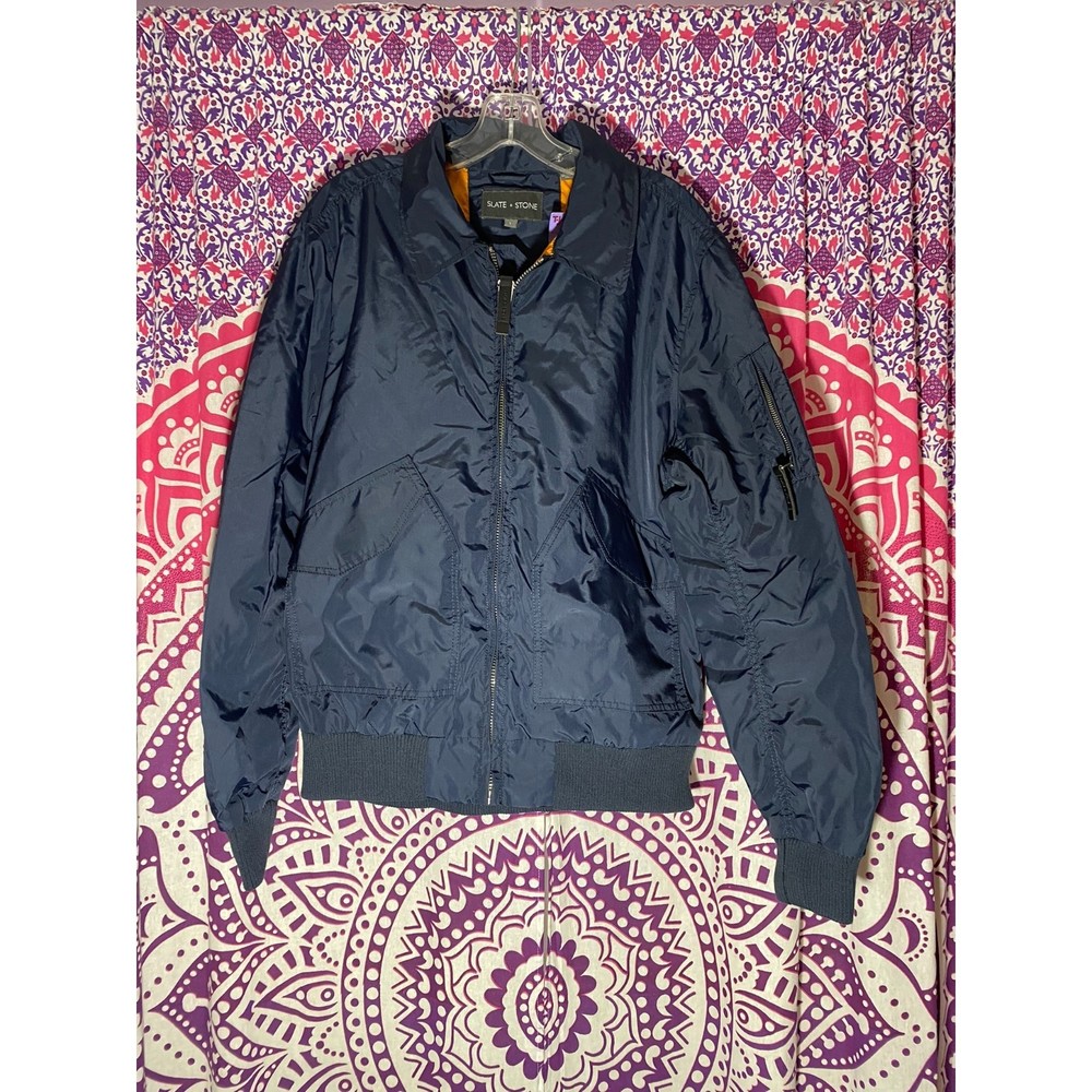 NWT Slate and Stone Jacket Large Blue Orange